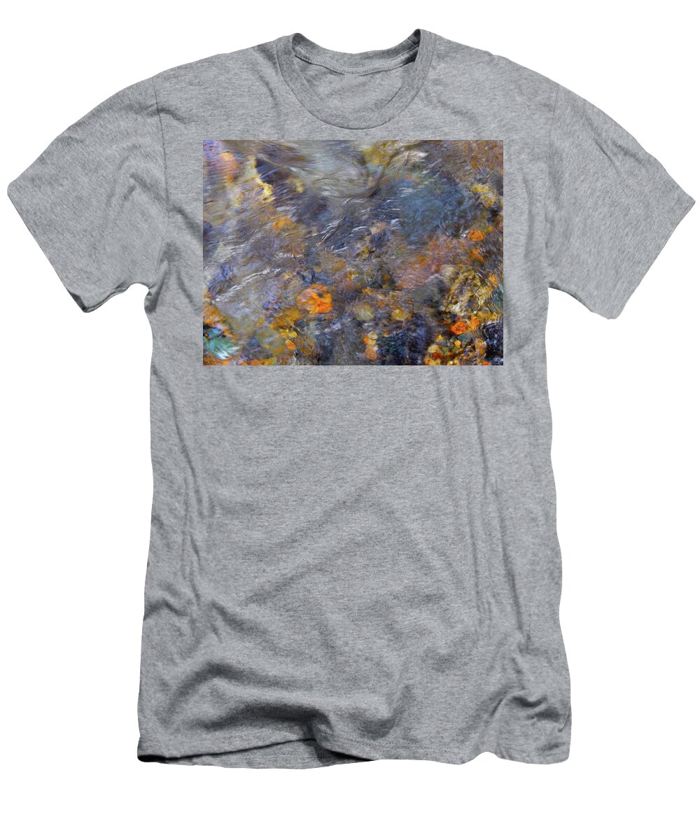 Colorful Water Art T-Shirt featuring the photograph Water Whimsy 177 by George Ramos