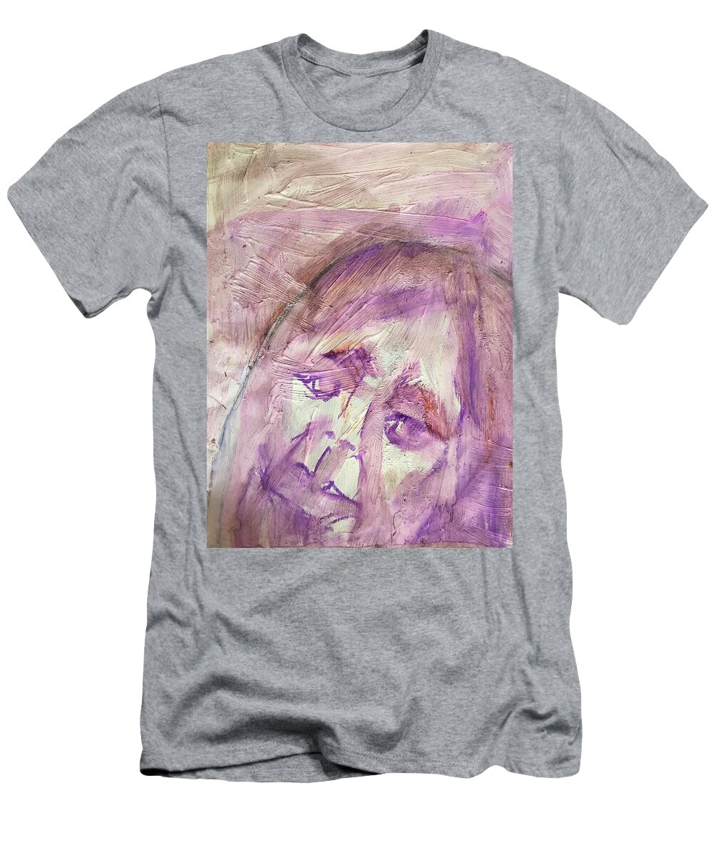 Abstract T-Shirt featuring the painting Water, Wind and Ice by Judith Redman