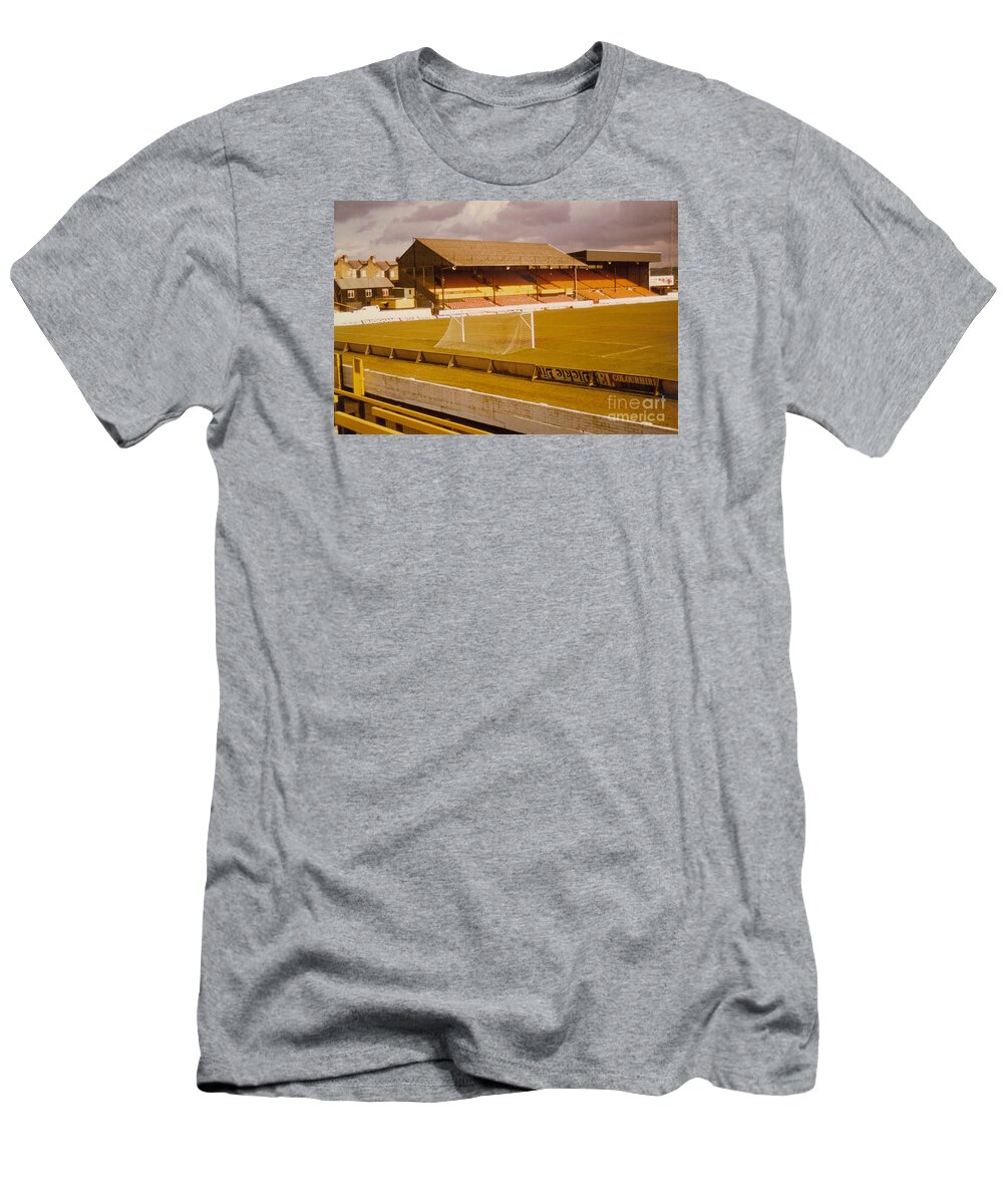  T-Shirt featuring the photograph Watford - Vicarage Road - Main Stand 2 - 1970s by Legendary Football Grounds