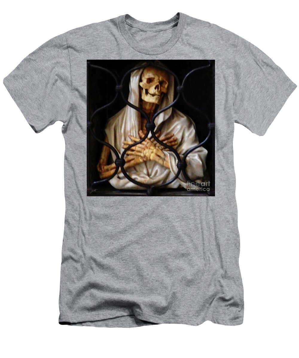 Basilica Of Santa Maria Del Popolo T-Shirt featuring the photograph Weeping Death by Suzette Kallen