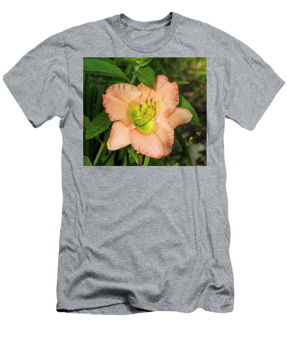 Peach T-Shirt featuring the photograph What A Peach by Kathy Clark
