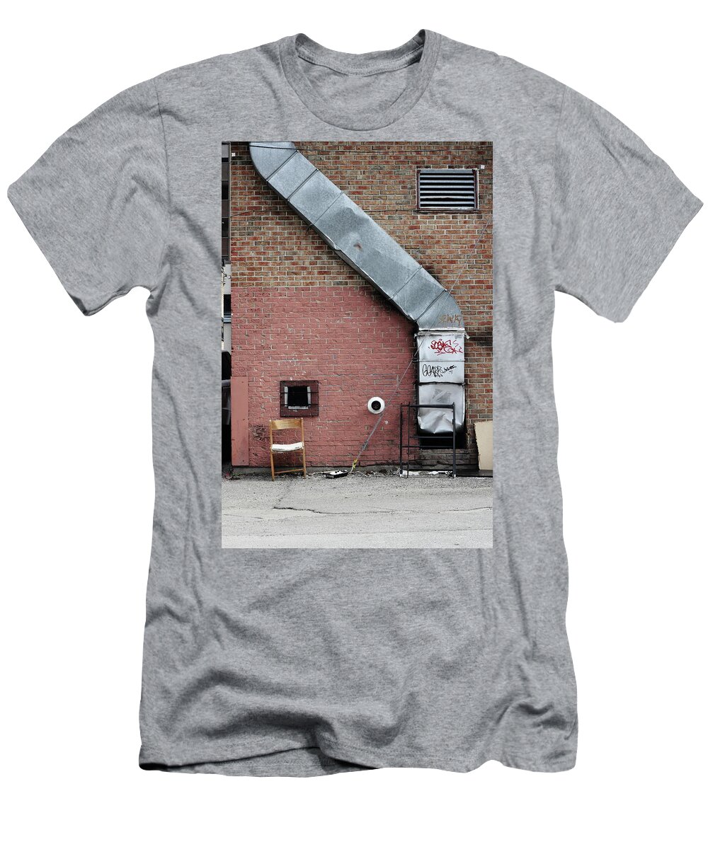 Urban T-Shirt featuring the photograph Where He Smokes by Kreddible Trout