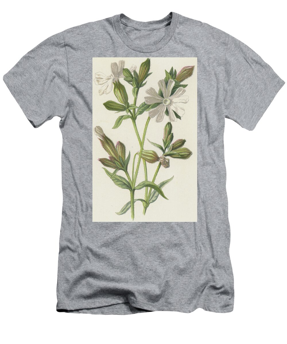 Campion T-Shirt featuring the painting White Campion by Frederick Edward Hulme