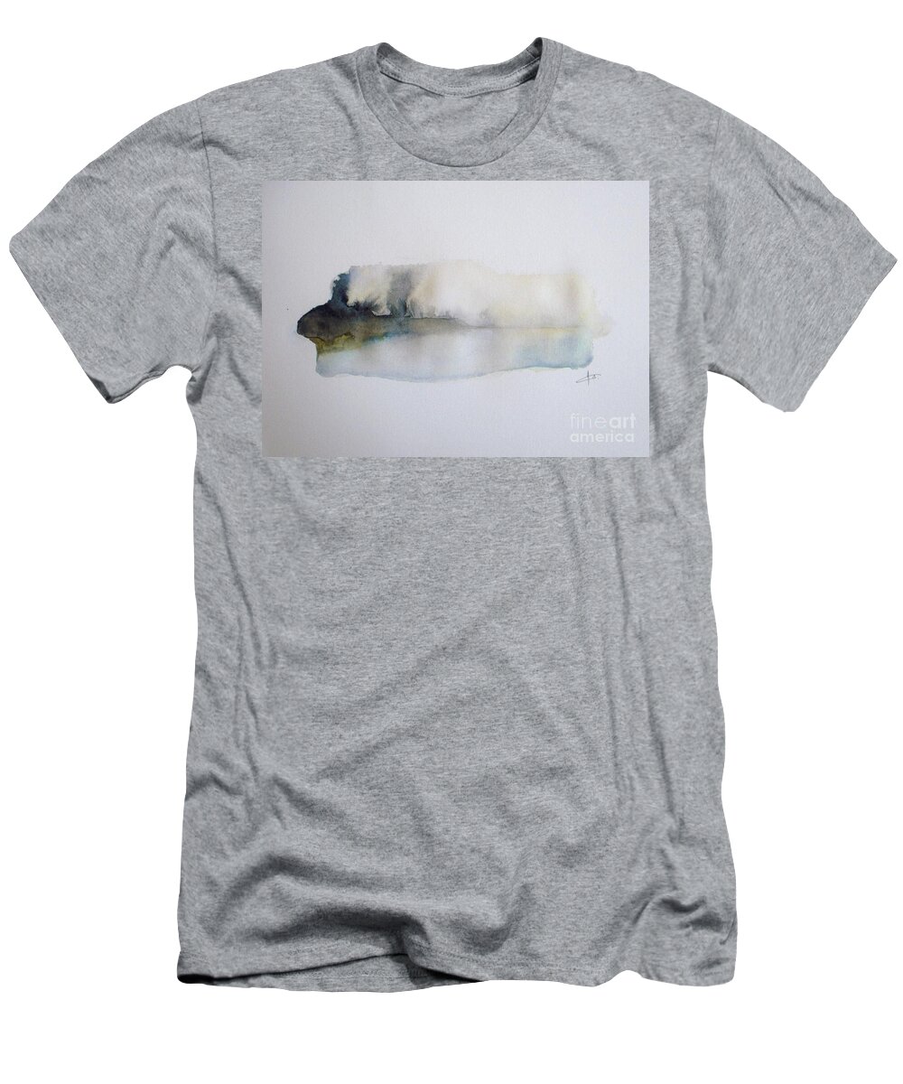 Abstract T-Shirt featuring the painting White Lake by Vesna Antic