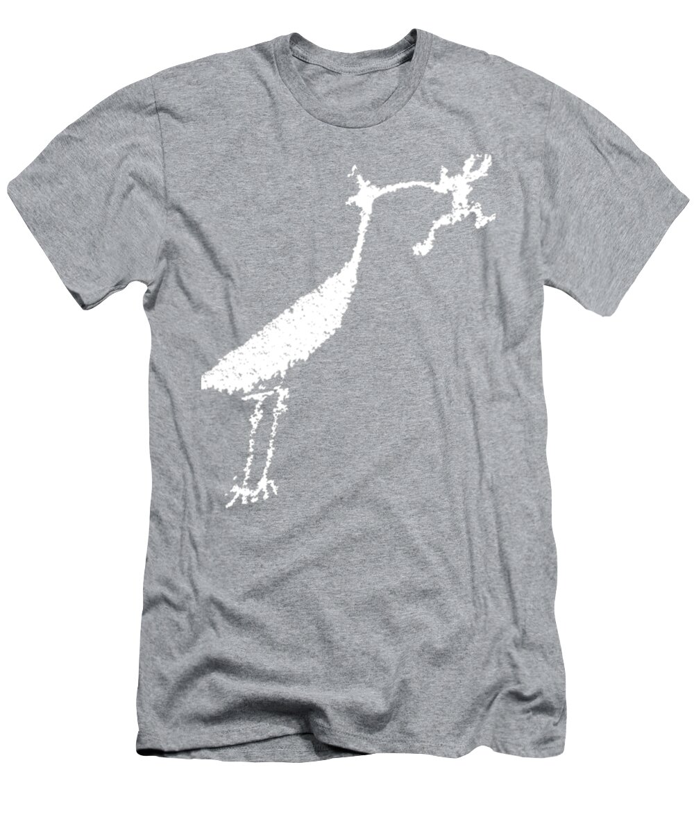 Petroglyph T-Shirt featuring the photograph White Petroglyph by Melany Sarafis