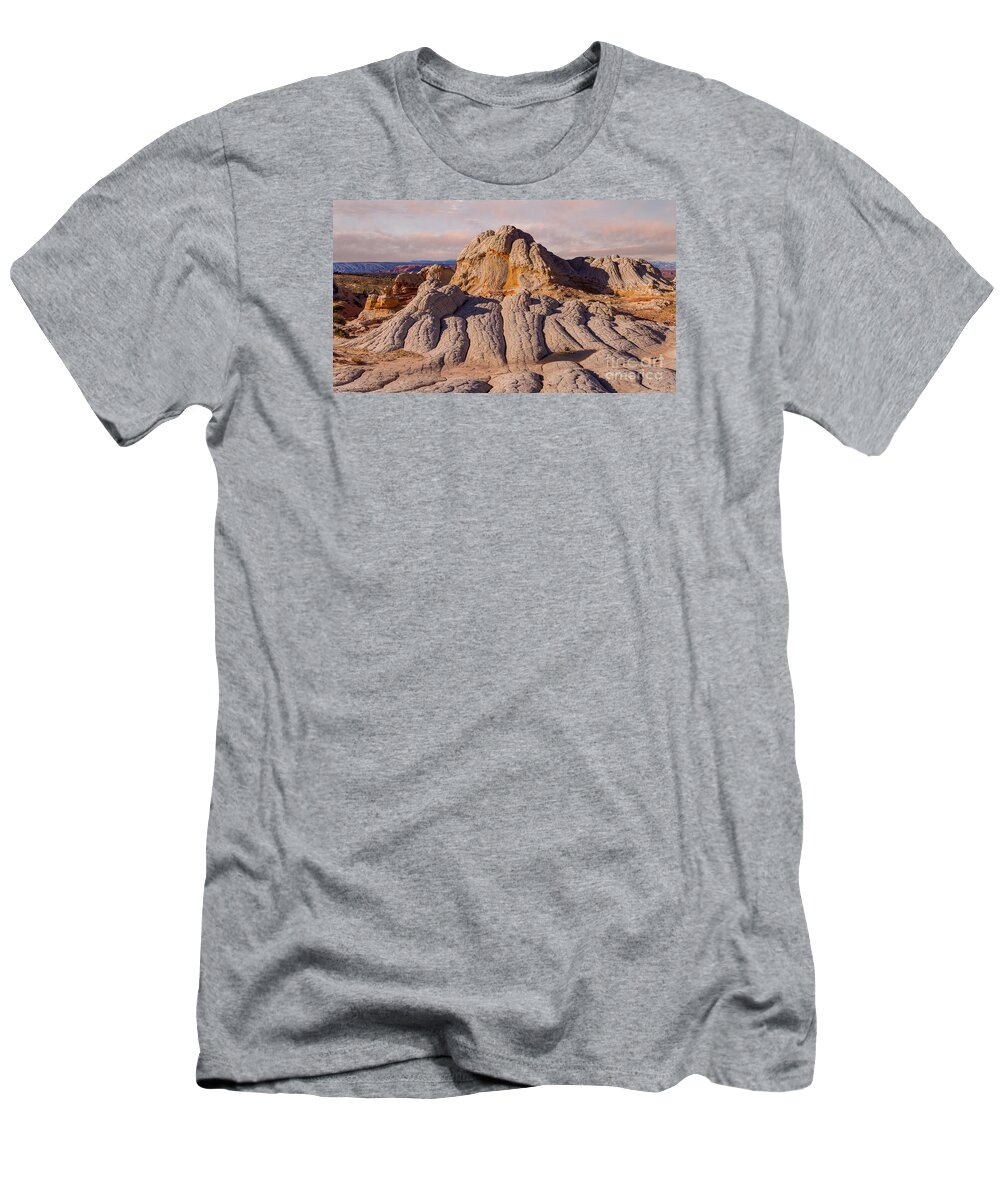 White Pocket T-Shirt featuring the photograph White Pocket Sunset by Jerry Fornarotto
