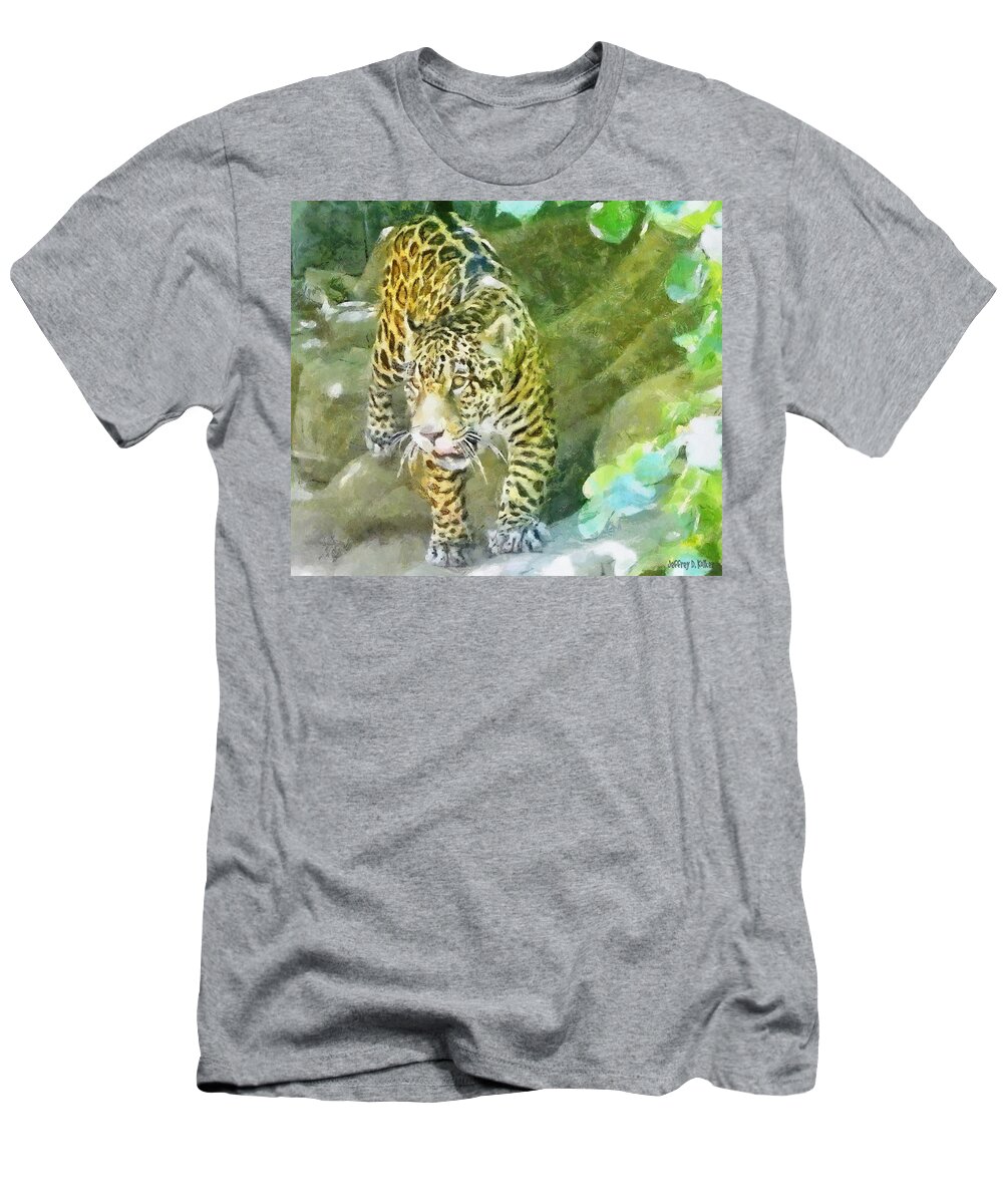 Wild T-Shirt featuring the painting Wild in Spirit by Jeffrey Kolker