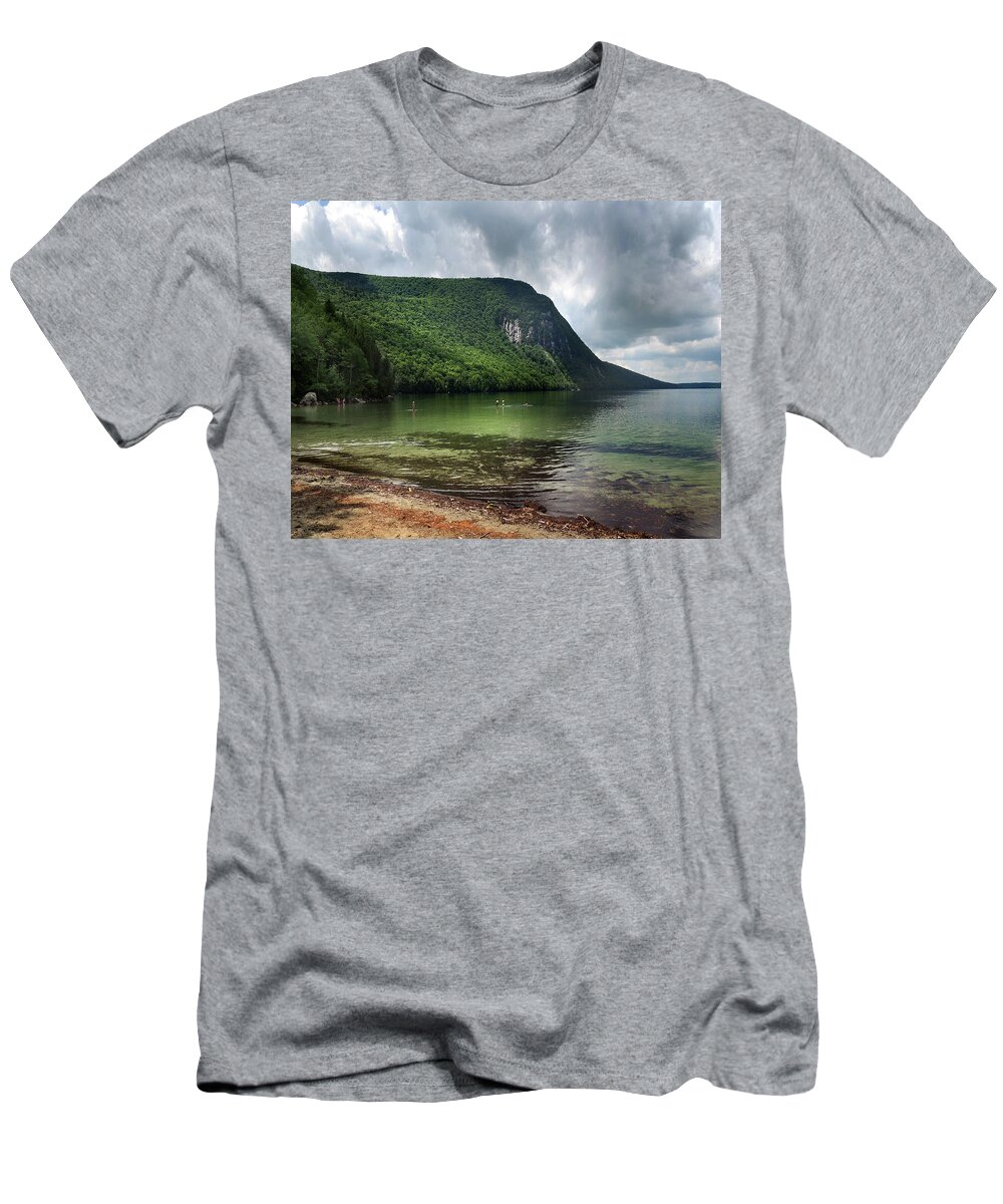 Willoughby T-Shirt featuring the photograph Willoughby Lake in Westmore Vermont by Nancy Griswold