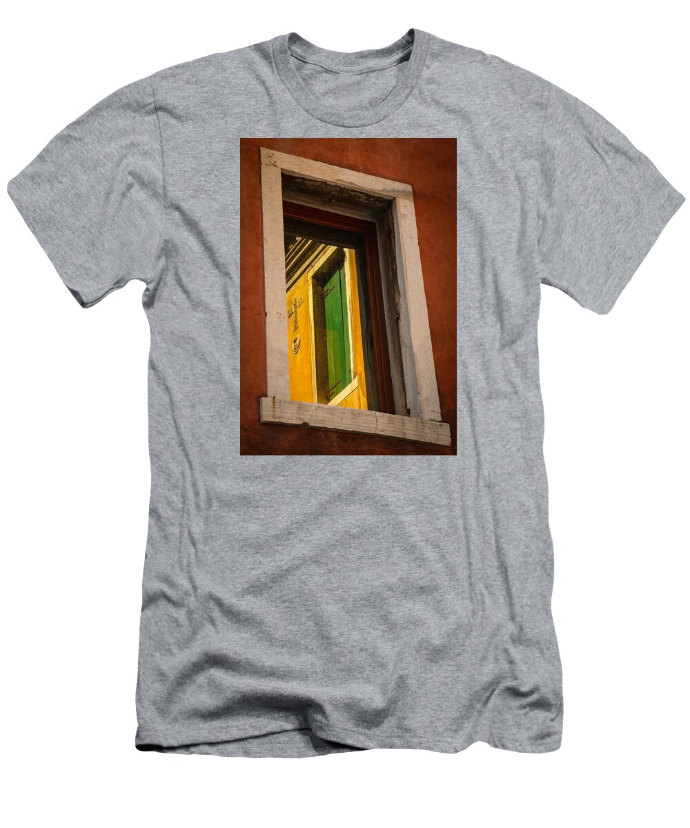 Window T-Shirt featuring the photograph Window Window by Kathleen Scanlan