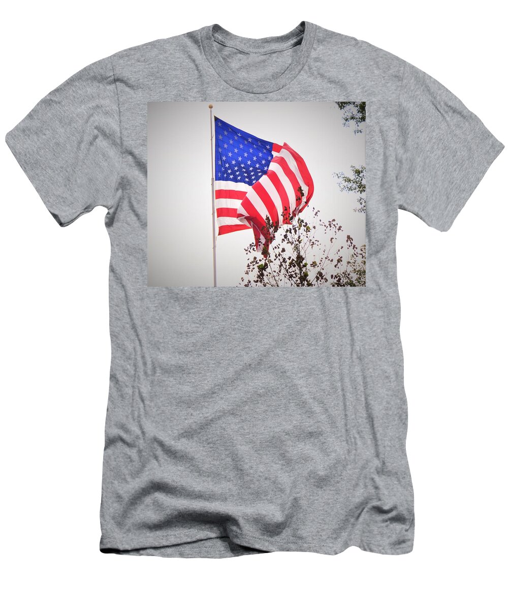 Flag Flying T-Shirt featuring the photograph Long may it wave by Chuck Brown