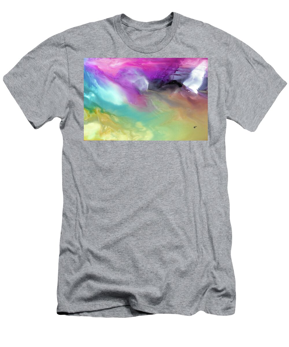 Abstract T-Shirt featuring the painting Wings of Flight by Eli Tynan