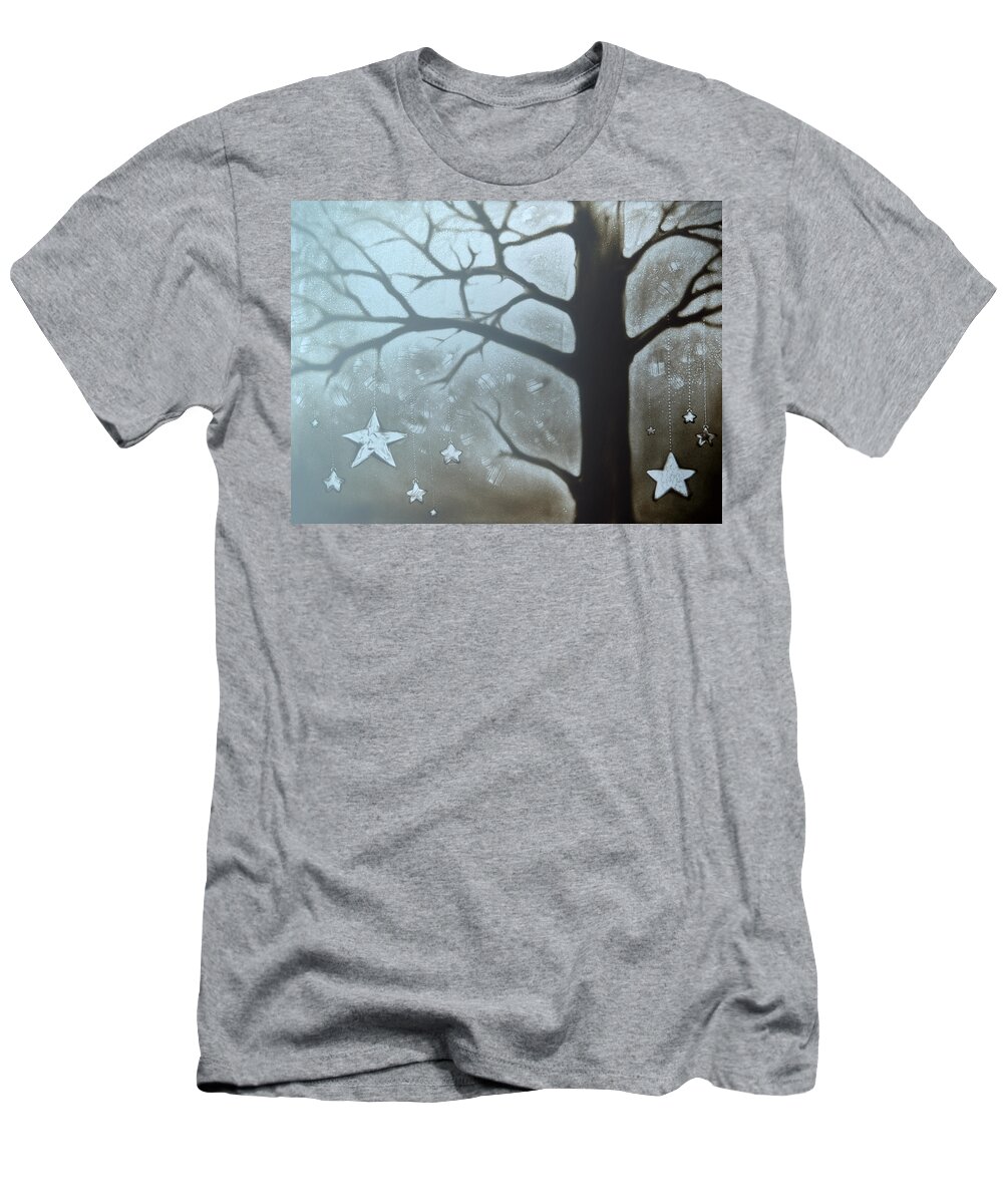 Tree T-Shirt featuring the painting Winter Fairytale by Elena Vedernikova