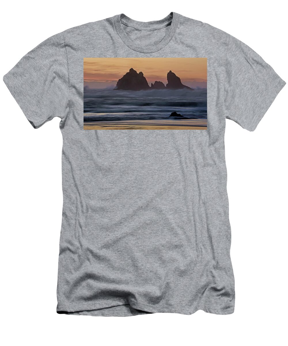 Sunset T-Shirt featuring the photograph Winter Storm - 365-248 by Inge Riis McDonald