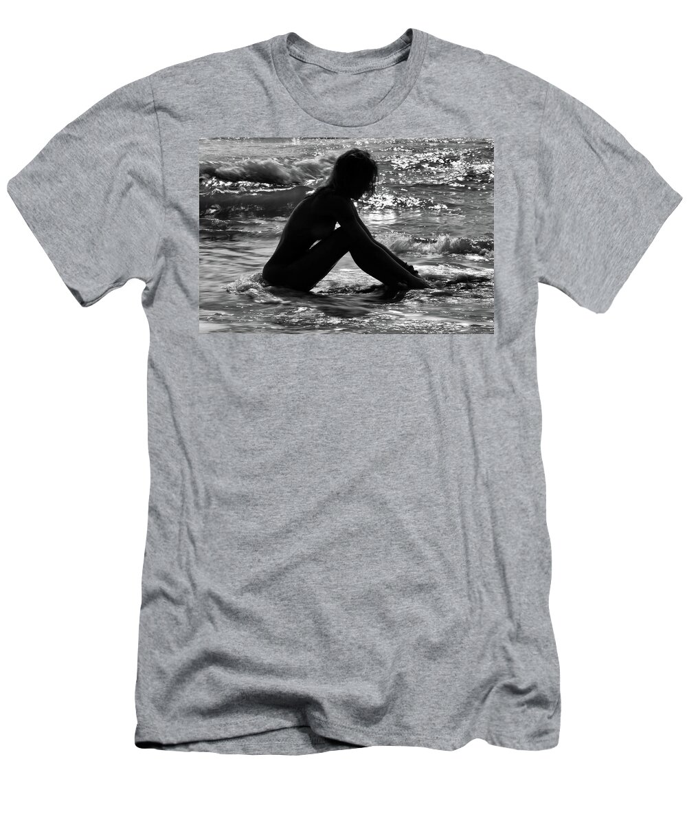 Nude T-Shirt featuring the photograph Woman by Stelios Kleanthous