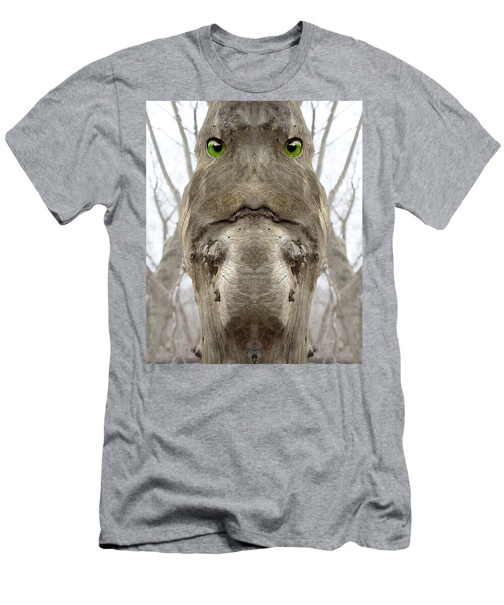 Wood T-Shirt featuring the digital art Woody 108 by Rick Mosher
