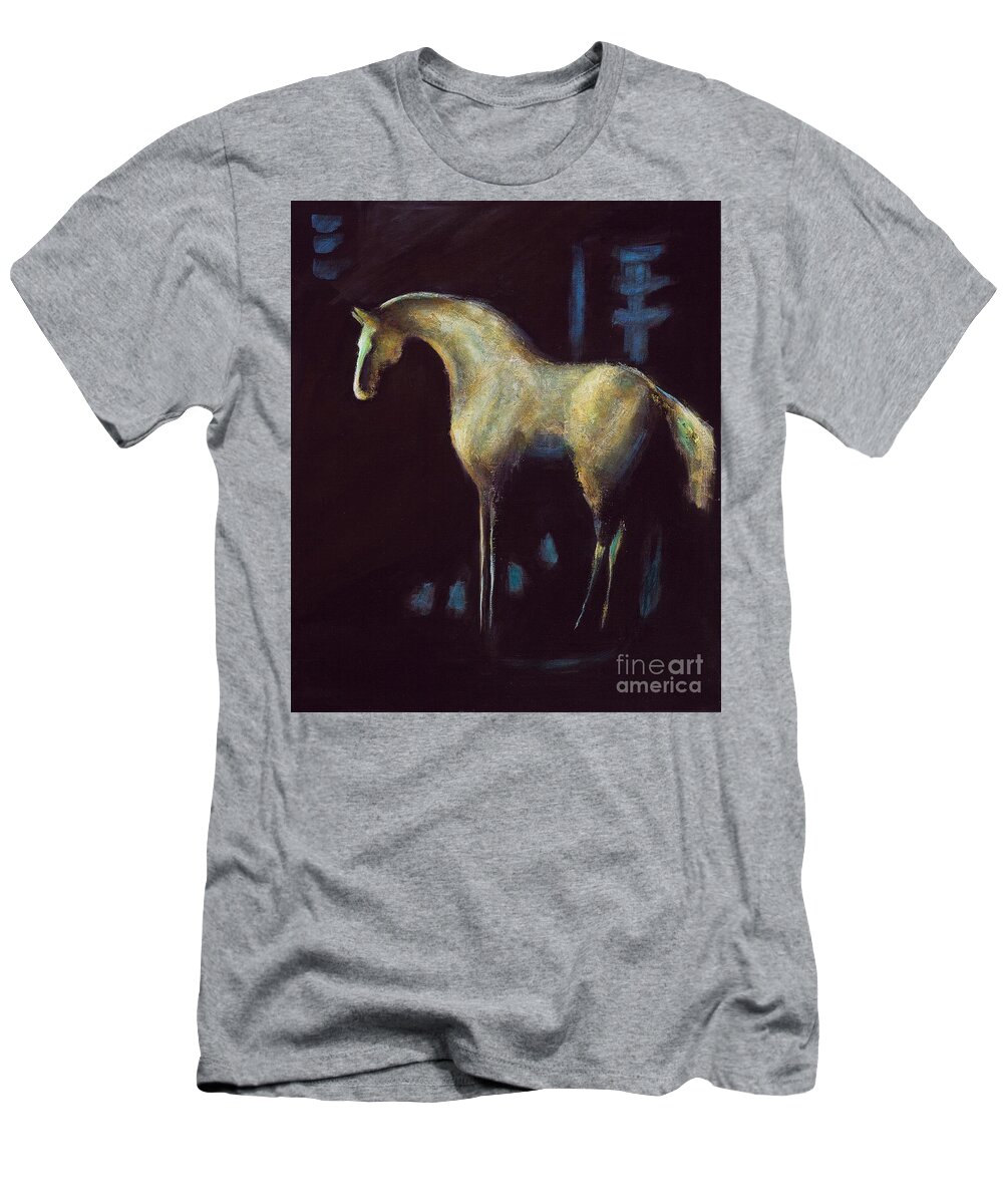Horse Art T-Shirt featuring the painting Year of the Horse by Frances Marino