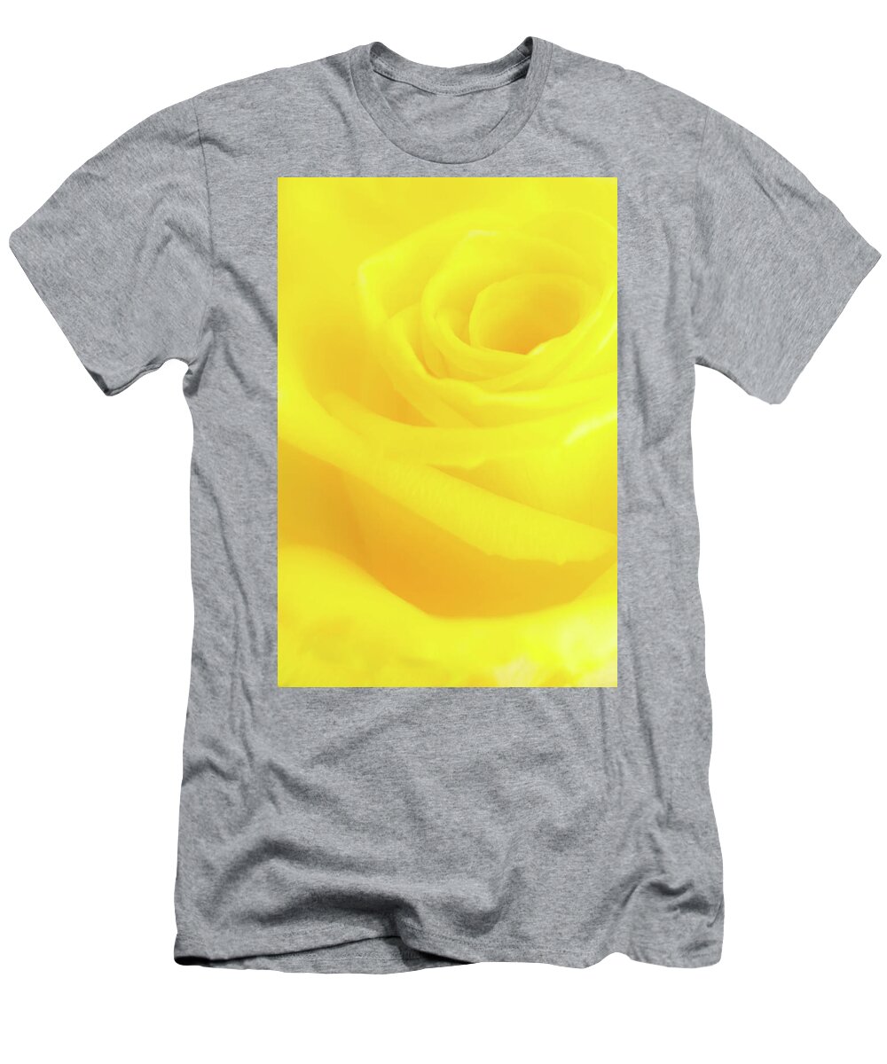 Yellow T-Shirt featuring the photograph Yello Rose by Andy Myatt