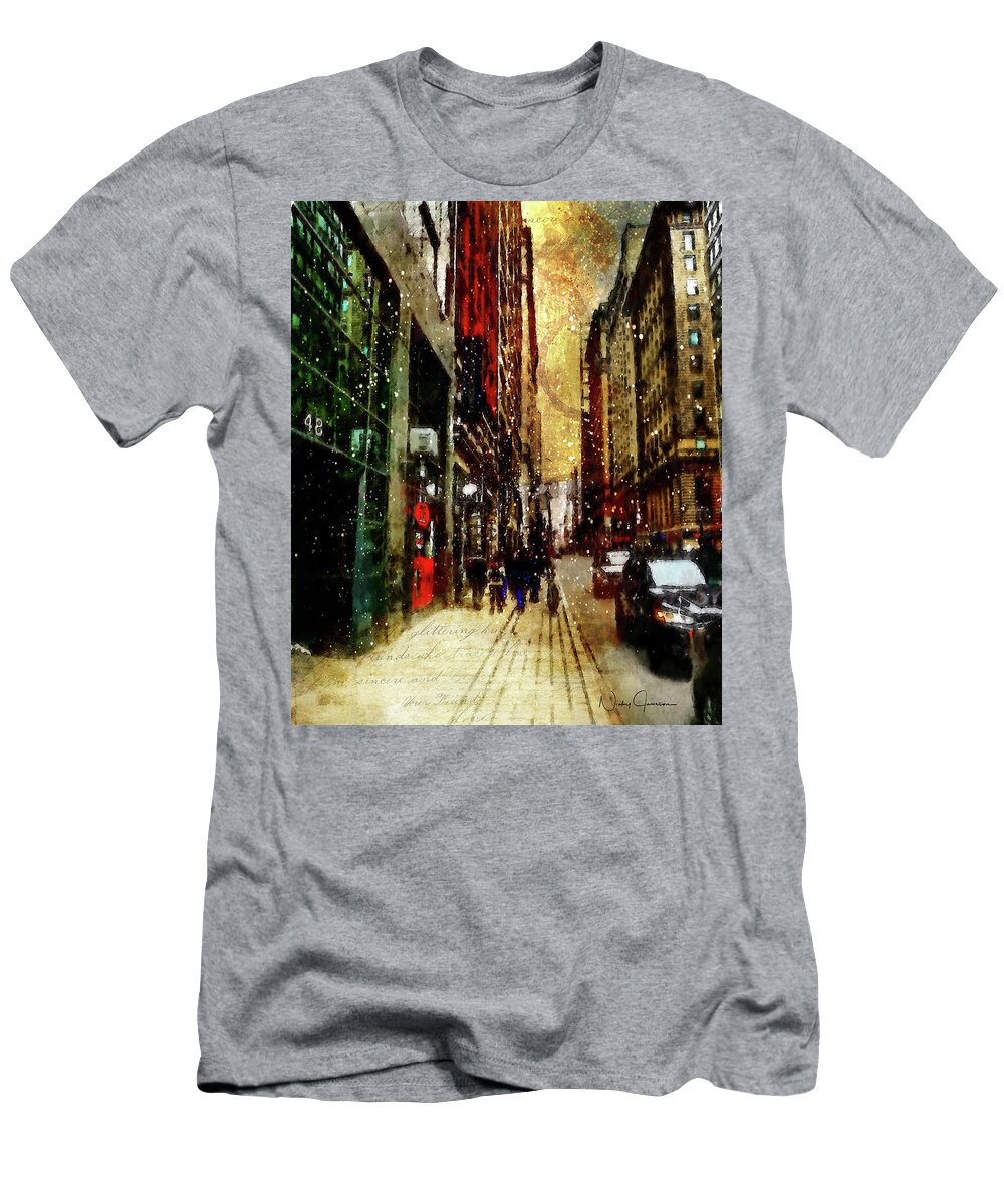 Toronto T-Shirt featuring the digital art Yonge Street by Nicky Jameson