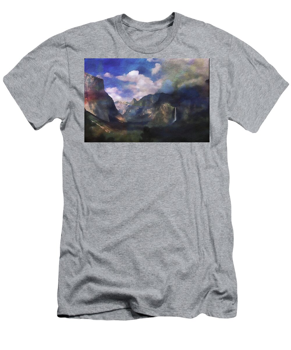 Yosemite T-Shirt featuring the photograph Yosemite H2O Color by Russ Considine