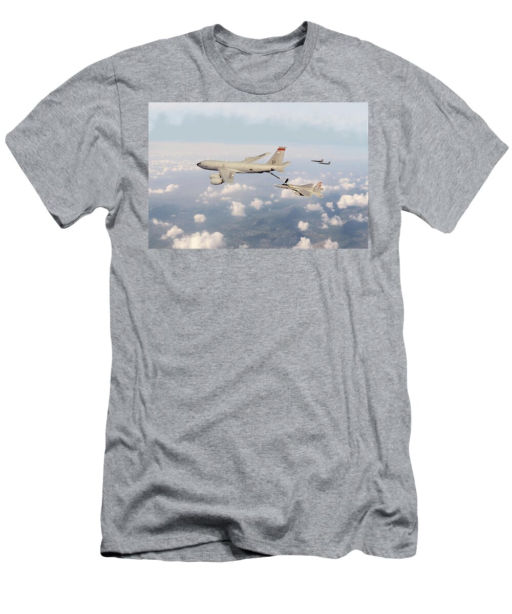 Kc-135 Stratotanker T-Shirt featuring the digital art Young Tigers by Airpower Art