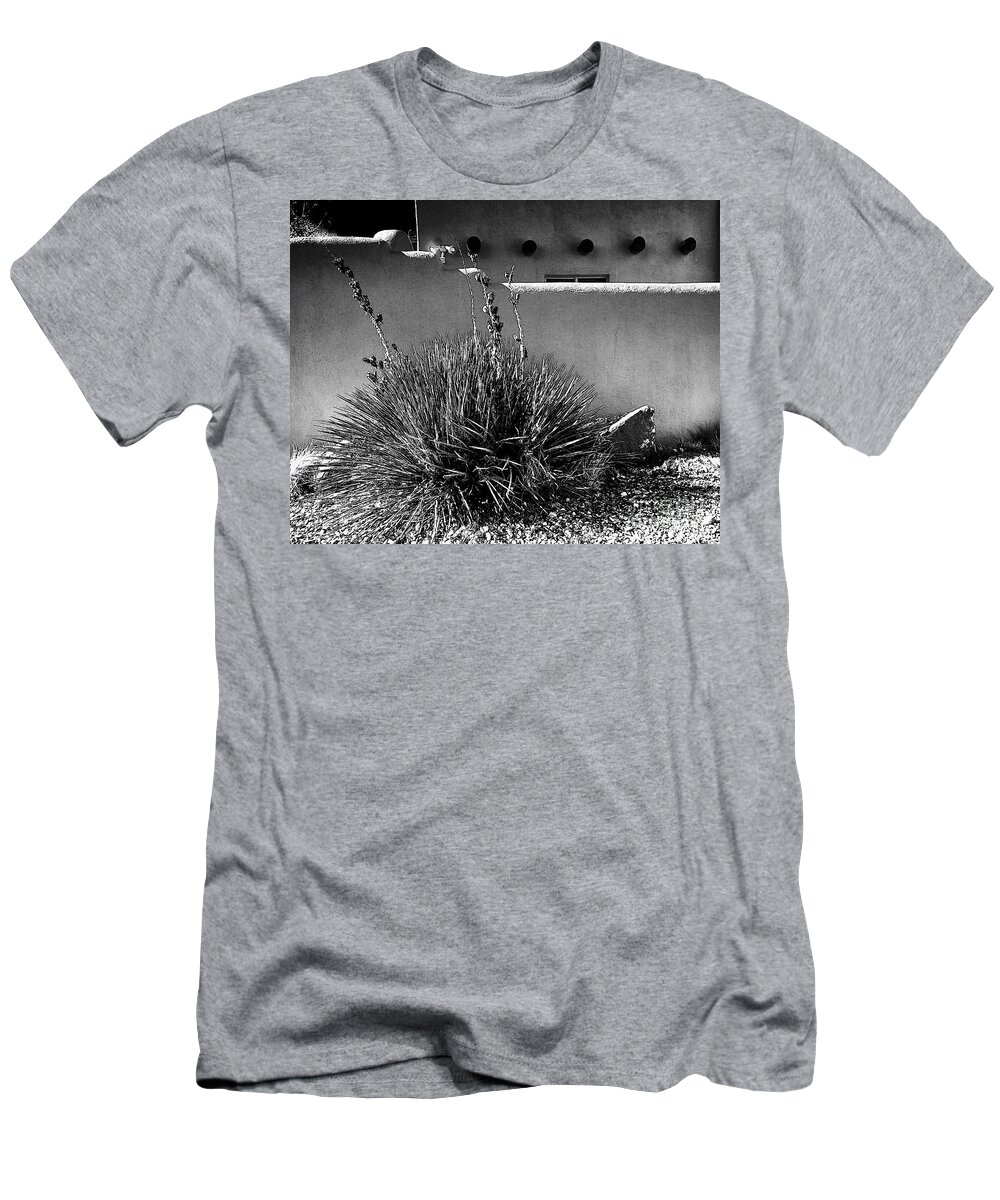 Santa T-Shirt featuring the photograph Yucca and Adobe by Charles Muhle