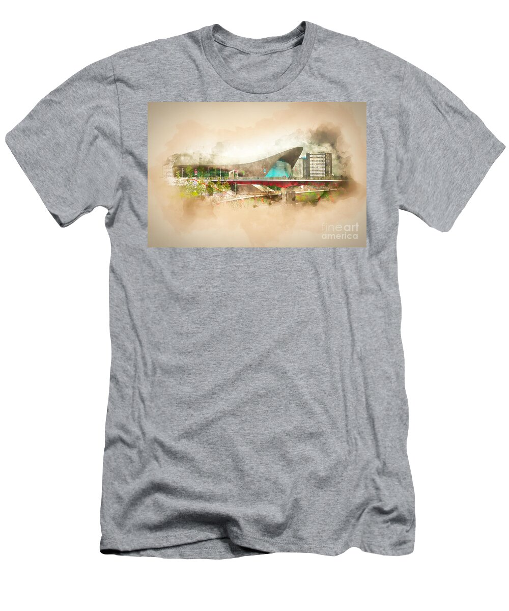  T-Shirt featuring the photograph Zaha Hadid The Wave Stratford by Jack Torcello