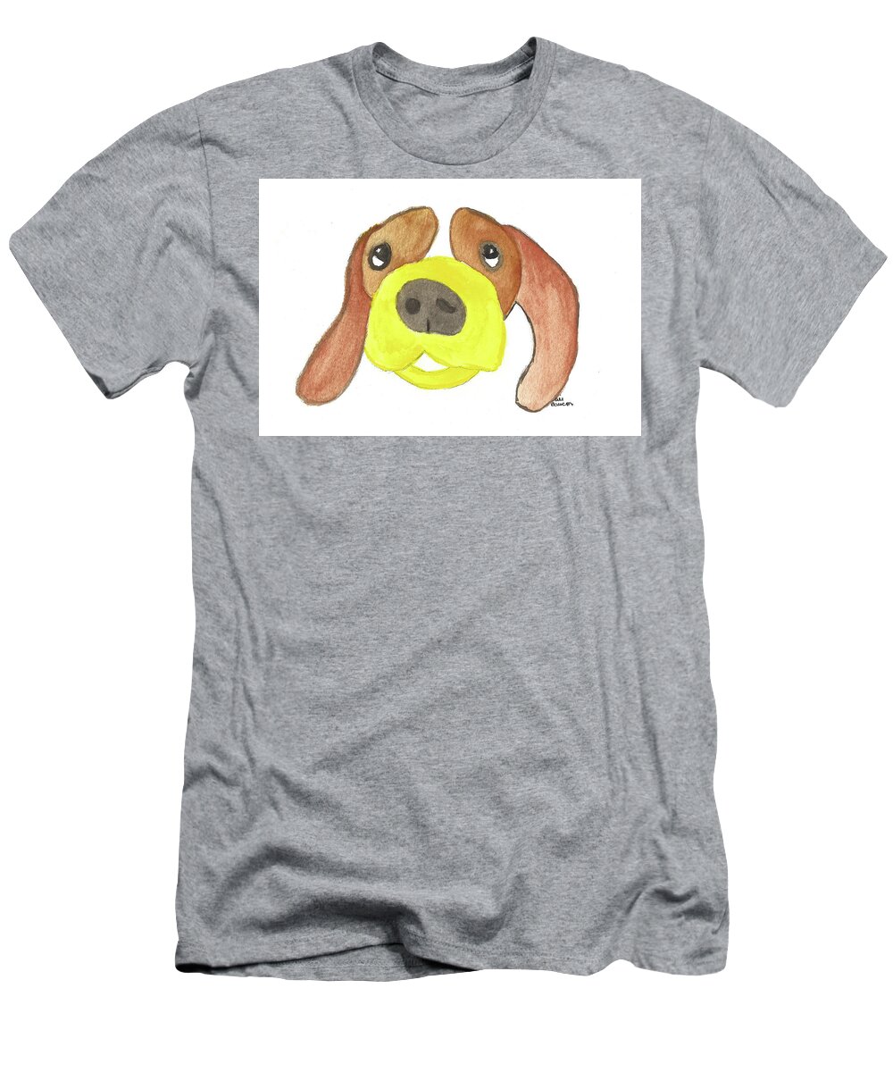 Dog T-Shirt featuring the painting Charlie #2 by Ali Baucom