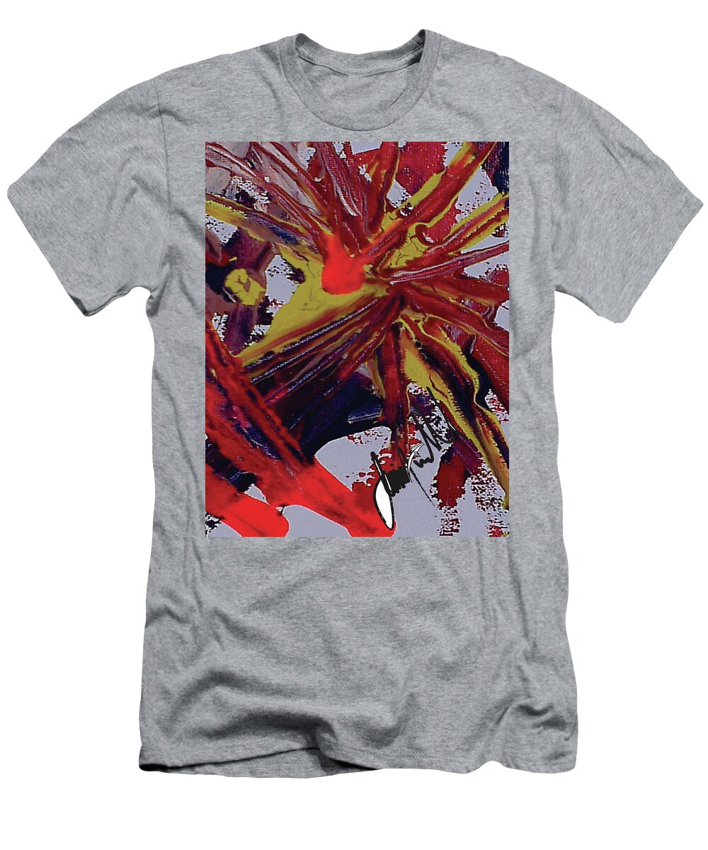  T-Shirt featuring the digital art Gravitate by Jimmy Williams