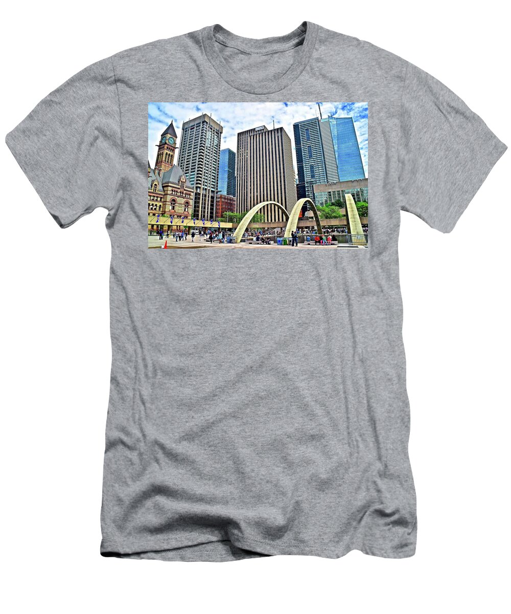 Toronto T-Shirt featuring the photograph In the Heart of Toronto #1 by Frozen in Time Fine Art Photography
