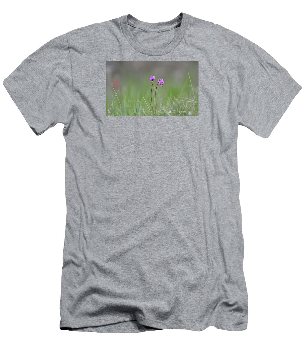 Wildflowers T-Shirt featuring the photograph Shooting Stars #1 by Whispering Peaks Photography