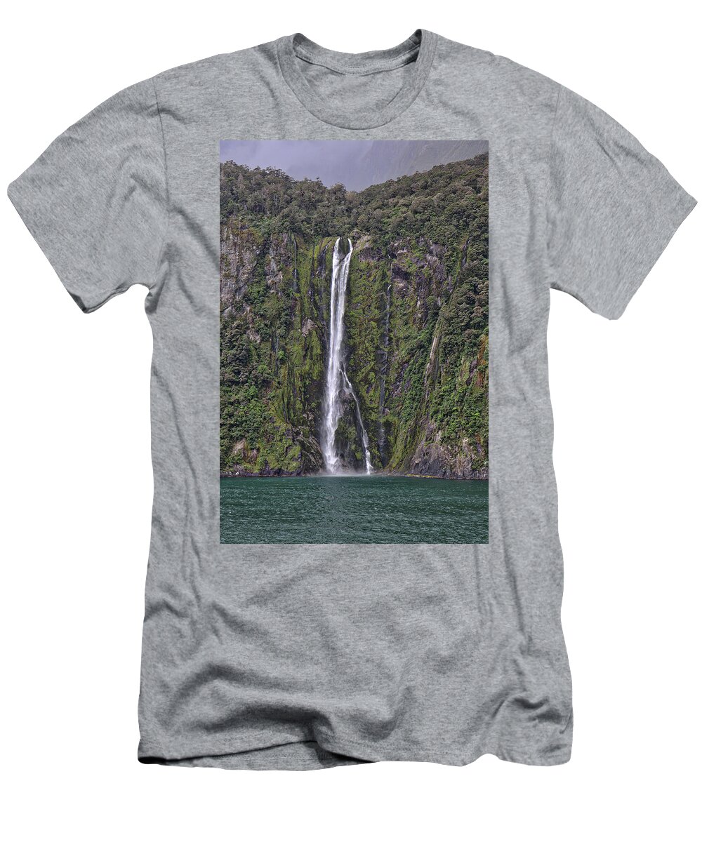 Fjordland New Zealand T-Shirt featuring the photograph Fjordland New Zealand #10 by Paul James Bannerman