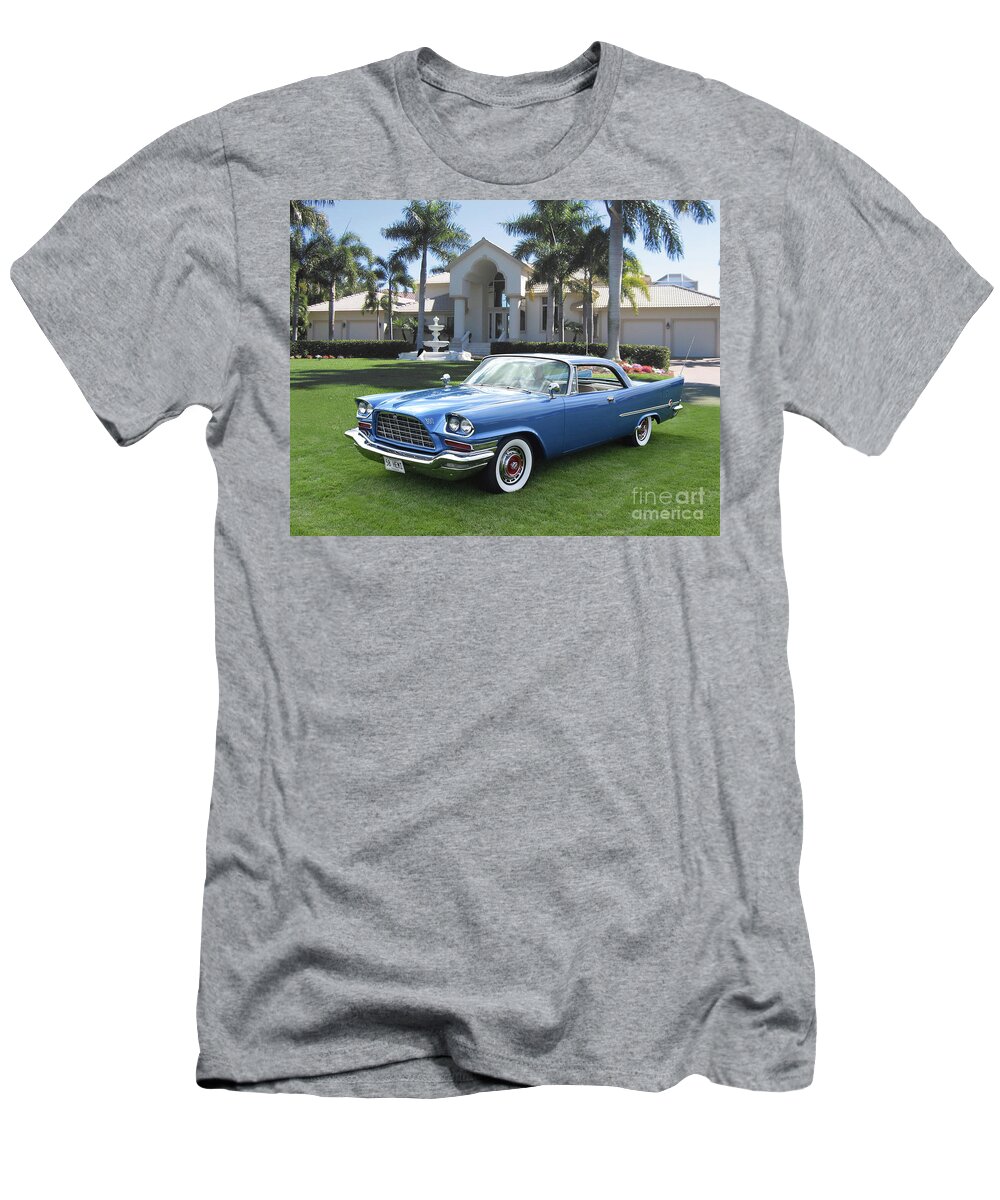 1958 T-Shirt featuring the photograph 1958 Chrysler 300D by Ron Long