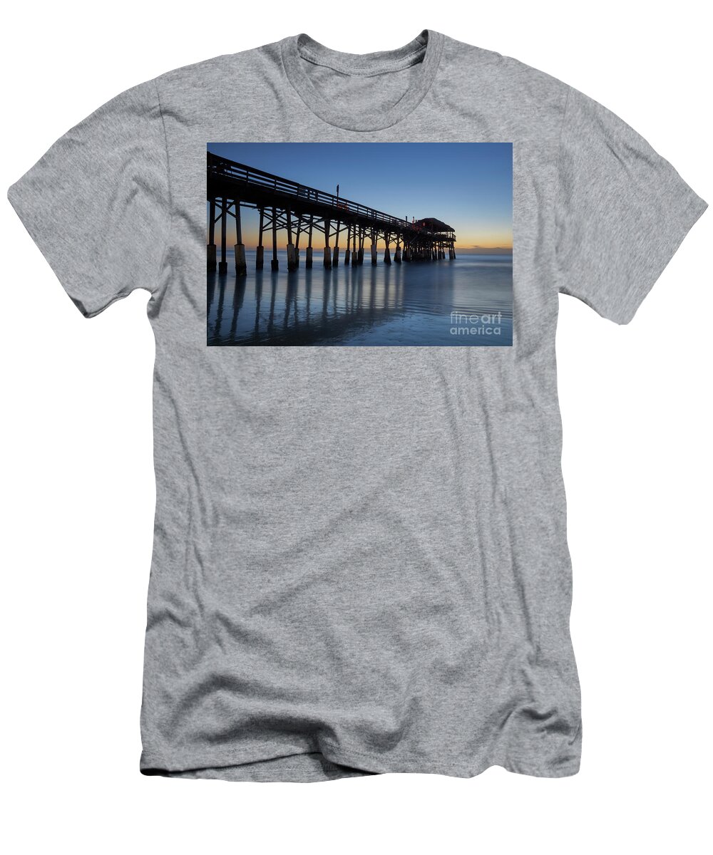 Sunrise T-Shirt featuring the photograph Cocoa Beach Pier #2 by Brian Kamprath