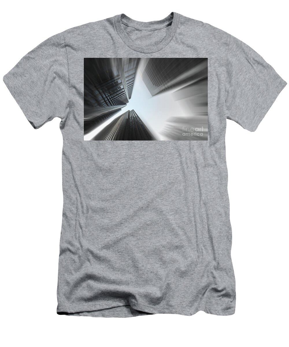 Chicago T-Shirt featuring the photograph Skyscrapers in Motion by Raul Rodriguez