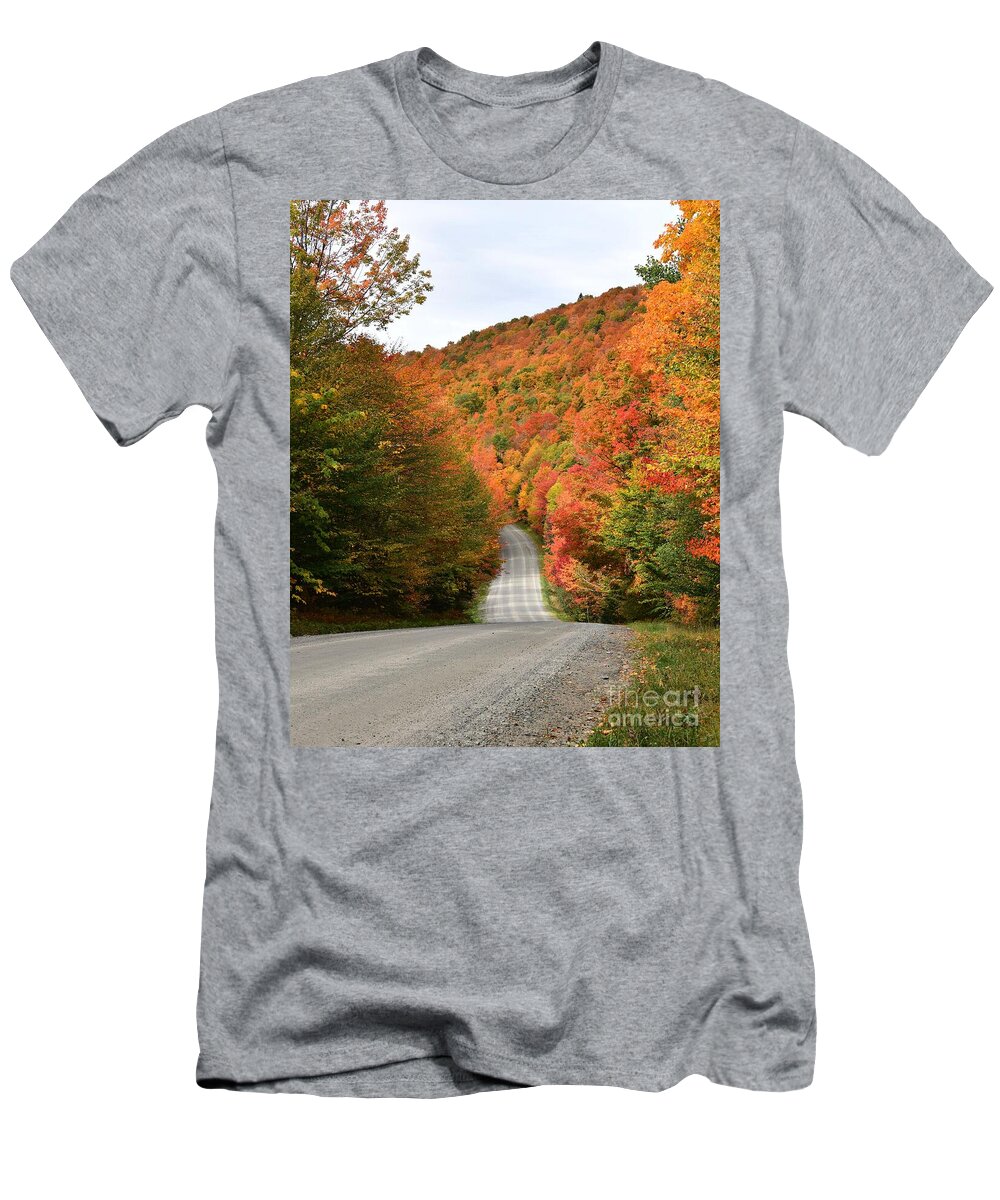 Vermont T-Shirt featuring the photograph Vermont on Fire #1 by Steve Brown