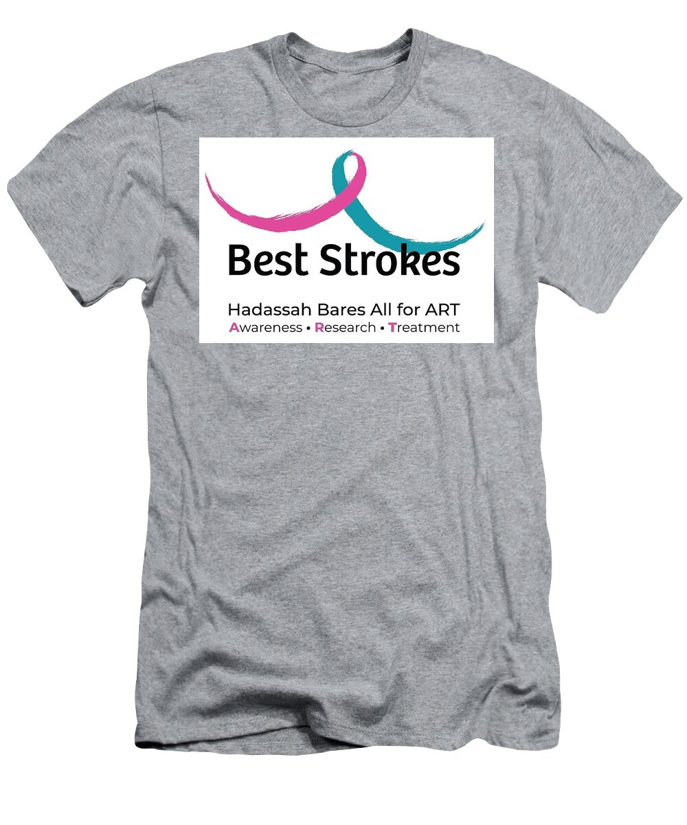 Hadassah Greater Atlanta T-Shirt featuring the photograph 2019 Best Strokes logo by Best Strokes - Formerly Breast Strokes - Hadassah Greater Atlanta