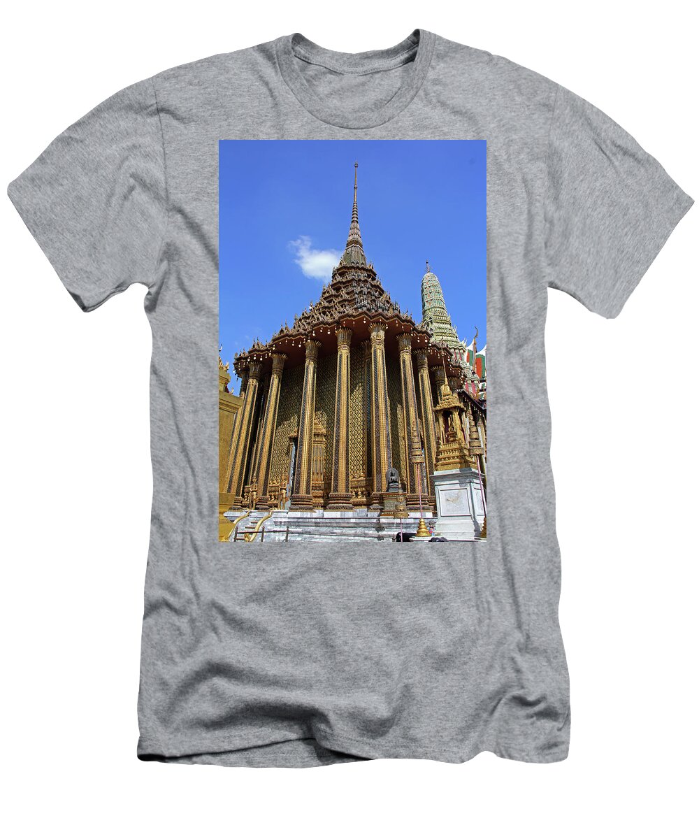 Bangkok T-Shirt featuring the photograph Bangkok, Thailand - Wat Phra Kaew - Temple Of The Emerald Buddha #4 by Richard Krebs