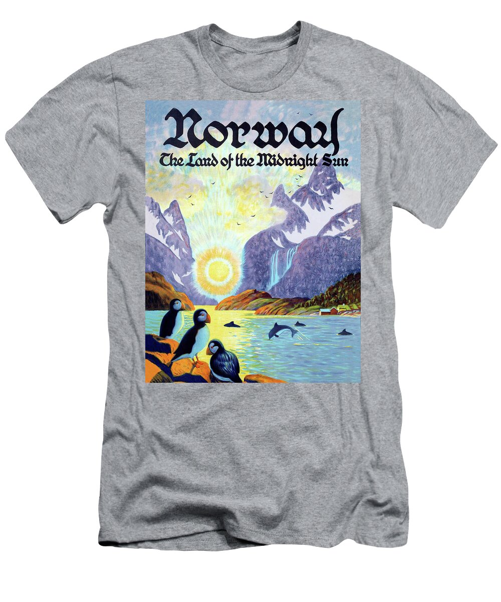 Norway T-Shirt featuring the digital art Norway #3 by Long Shot