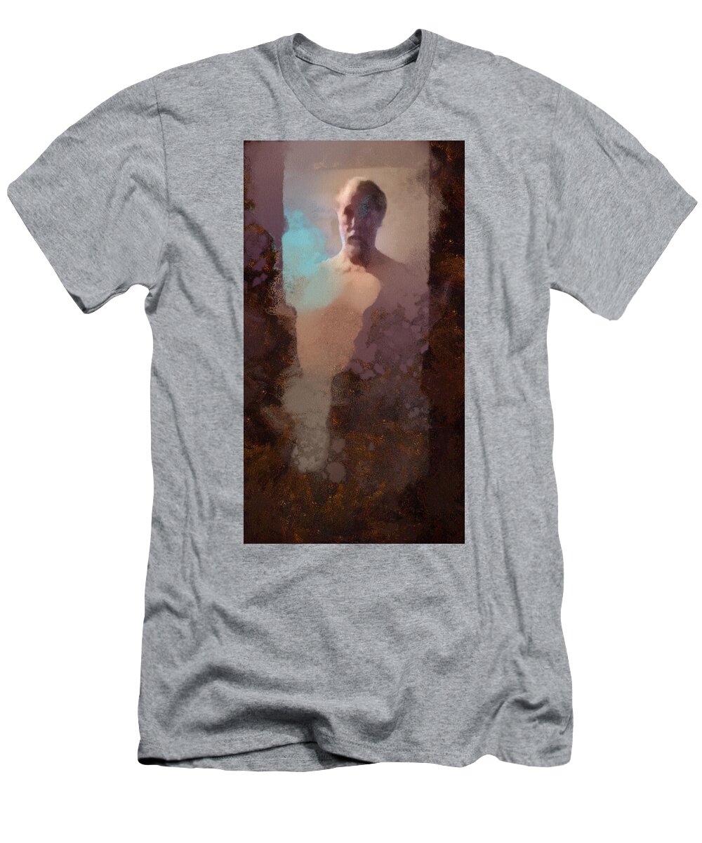 Self T-Shirt featuring the digital art Artist at 73 by Robert Bissett