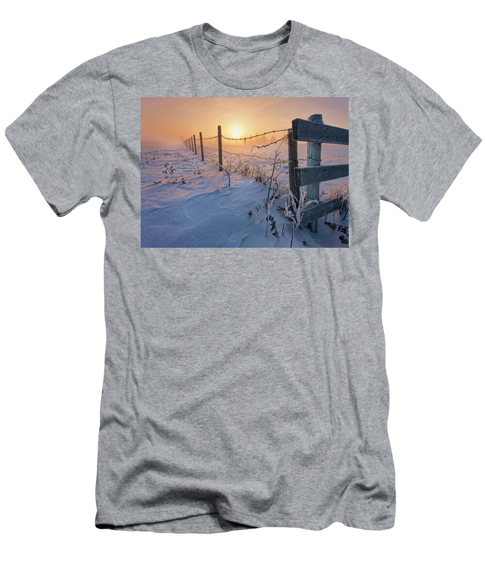 Winter T-Shirt featuring the photograph -30 Sunrise #30 by Dan Jurak