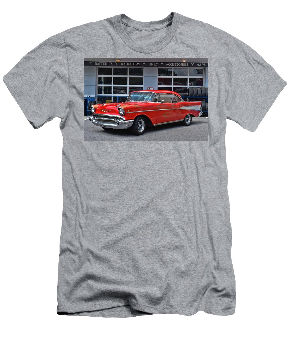 57 Chevy T-Shirt by Victor Montgomery - Pixels