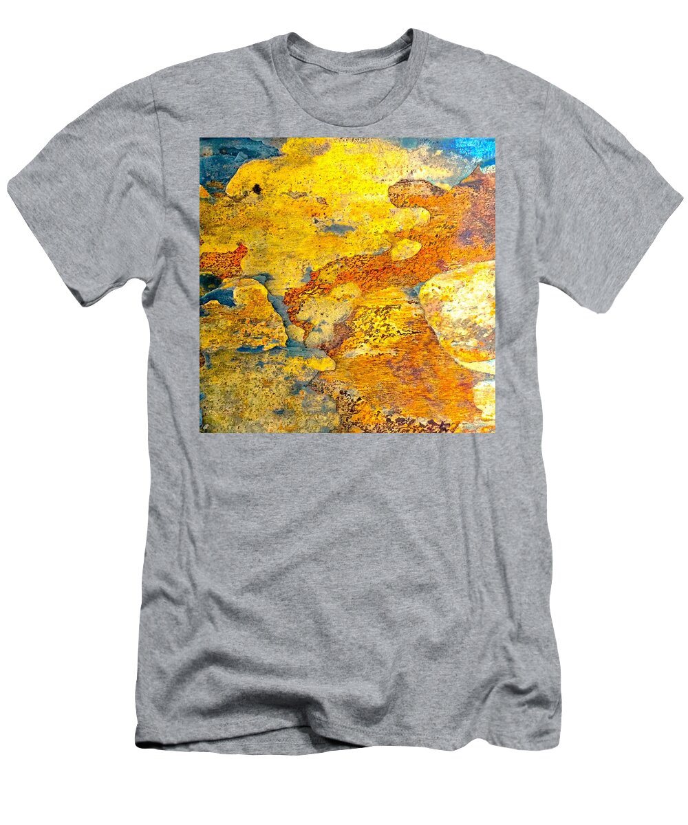 Abstract Photograph T-Shirt featuring the mixed media 61 Stone8 faa by Michael Bobay
