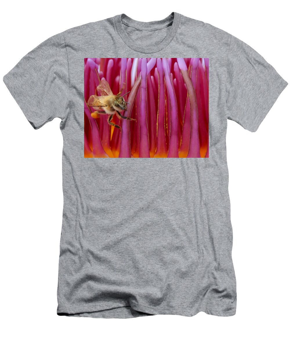 Susan Rydberg T-Shirt featuring the photograph A Bee's World by Susan Rydberg