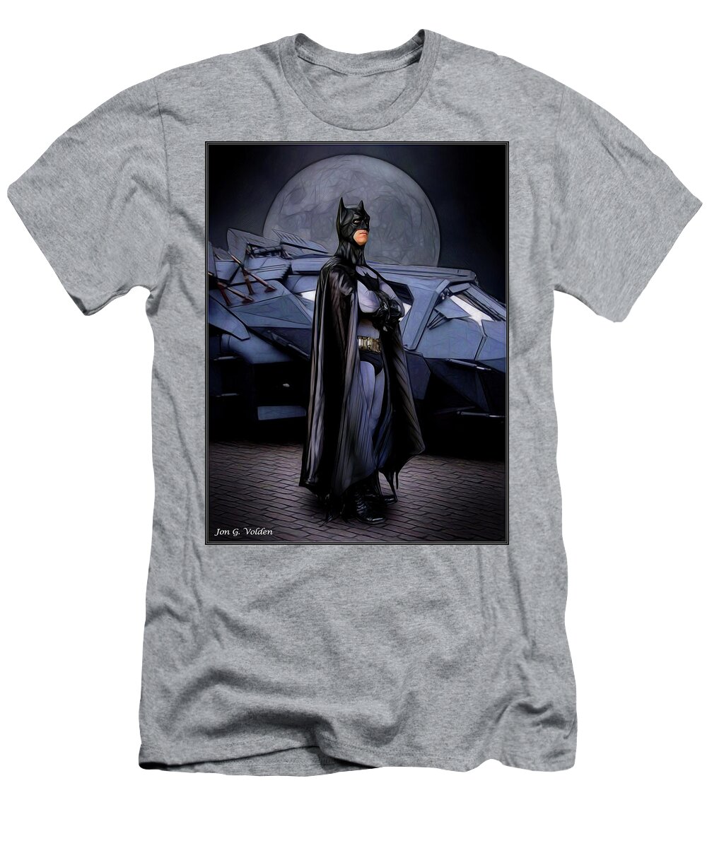 Batman T-Shirt featuring the photograph A Man And His Car by Jon Volden