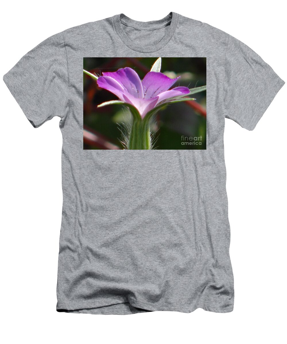 Flower T-Shirt featuring the photograph A study in lilac by Karin Ravasio