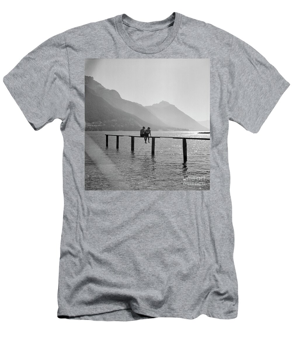 Germany T-Shirt featuring the photograph A Trip To Lake Achen In Tyrol, Germany 1930s by 