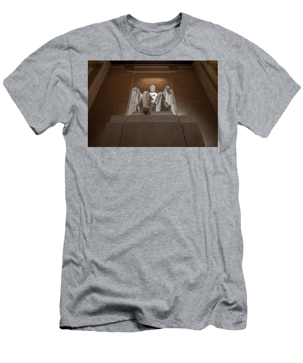 Abraham Lincoln T-Shirt featuring the photograph Abe's Perch by American Landscapes