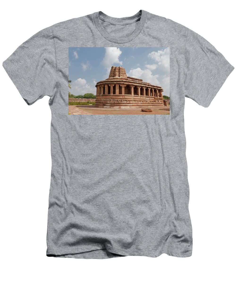 Aihole T-Shirt featuring the photograph Aihole,Durga Temple by Maria Heyens