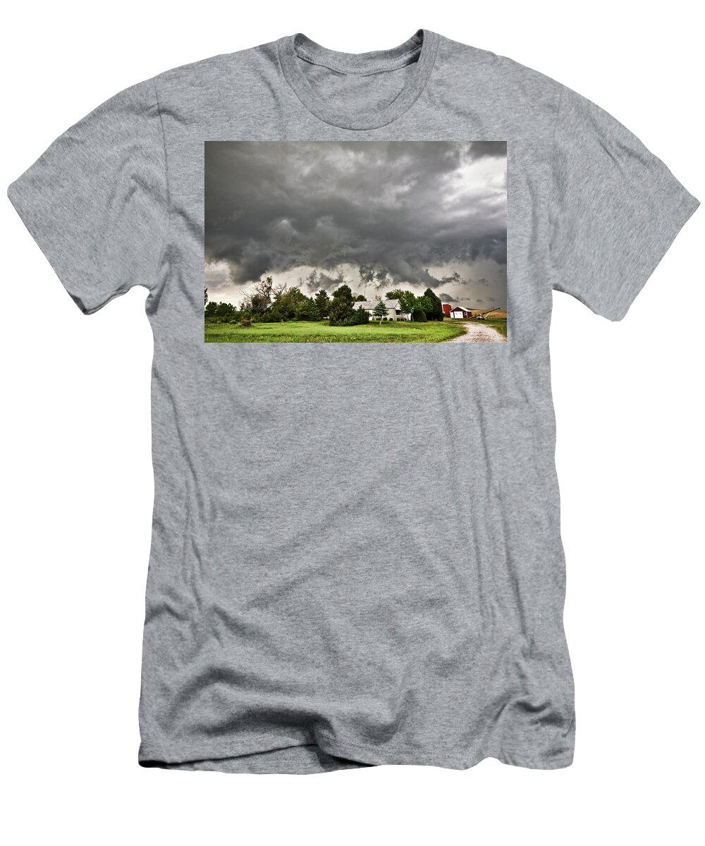 Wyoming T-Shirt featuring the photograph Alive Sky in Wyoming 2 by Ryan Crouse