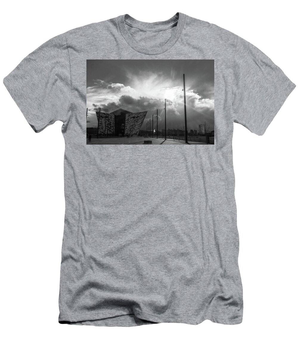 Titanic Quarter T-Shirt featuring the photograph And god created titanic, or was it eric Kuhne by Inge Elewaut